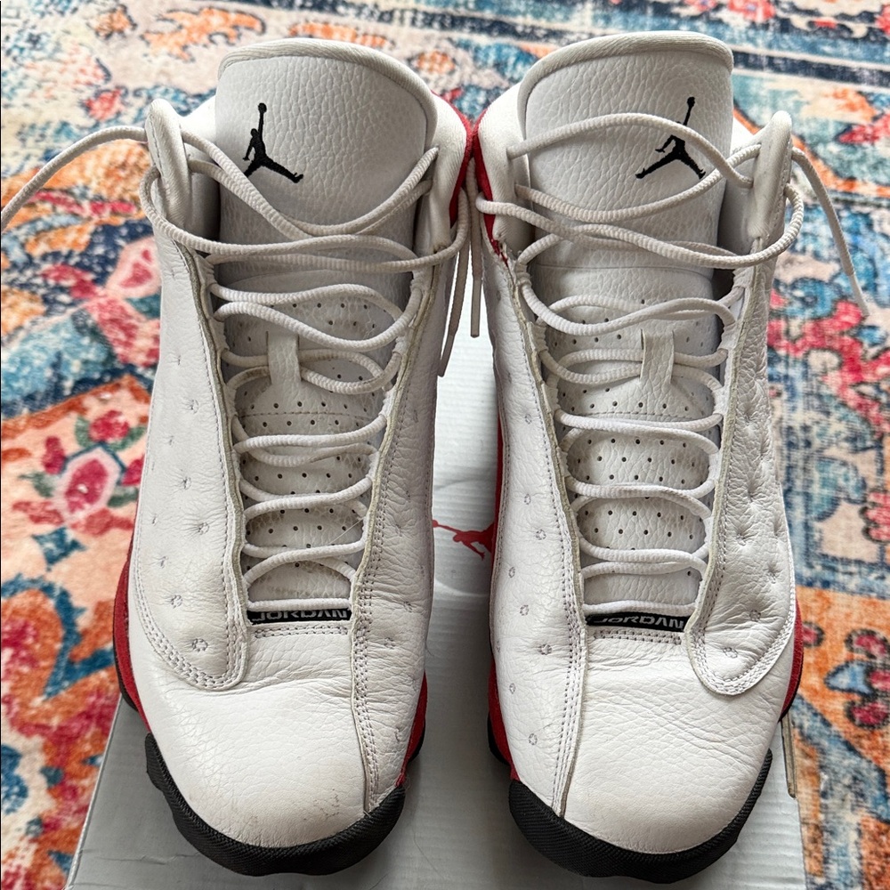 Jordan Air 13 Retro White Black Team Red